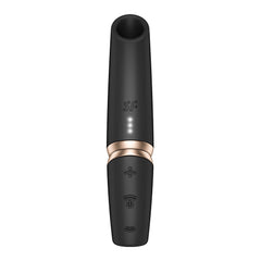 Satisfyer Perfect Kiss - Black USB Rechargeable Air Pulse Stimulator