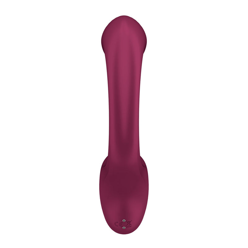 Satisfyer G For Goddess 2 - Wine Red - Wine Red 18.8 cm USB Rechargeable Vibrator with Clit Stim
