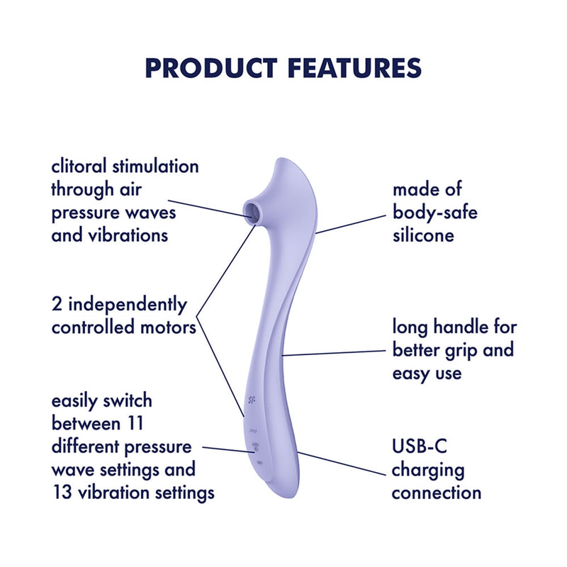 Satisfyer Easy Lover - Purple USB-C Rechargeable Air Pulse Clitoral Stimulator