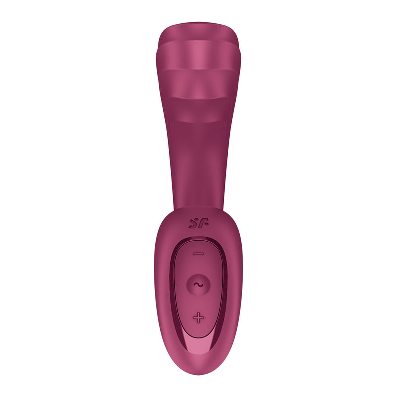 Satisfyer G For Goddess 3 - Wine Red - Wine Red 16 cm USB-C Rechargeable Vibrator with Clit Stim