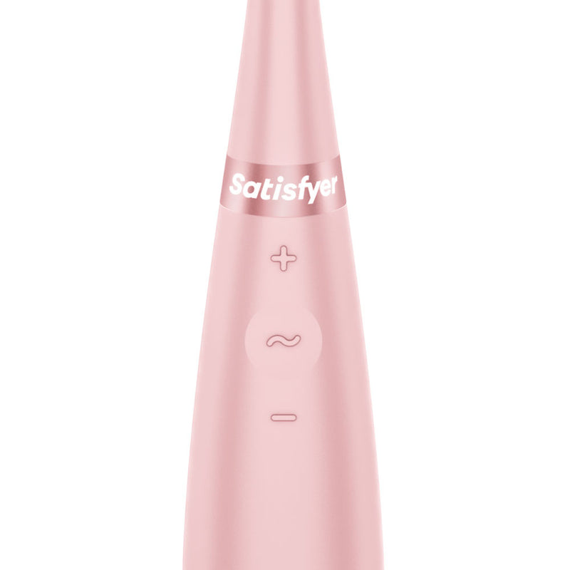 Satisfyer Tip Tease - Rose - Rose USB Rechargeable Vibrator with Twirling Tip