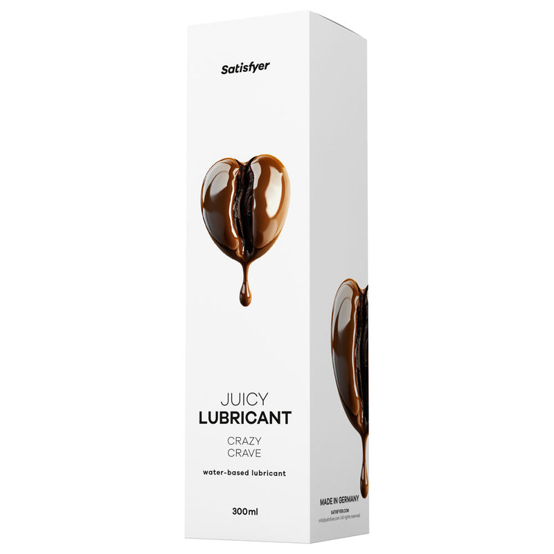 Satisfyer Juicy Lubricant 300 ml Crazy Crave - Coffee Scented Water Based Lubricant - 300 ml Bottle