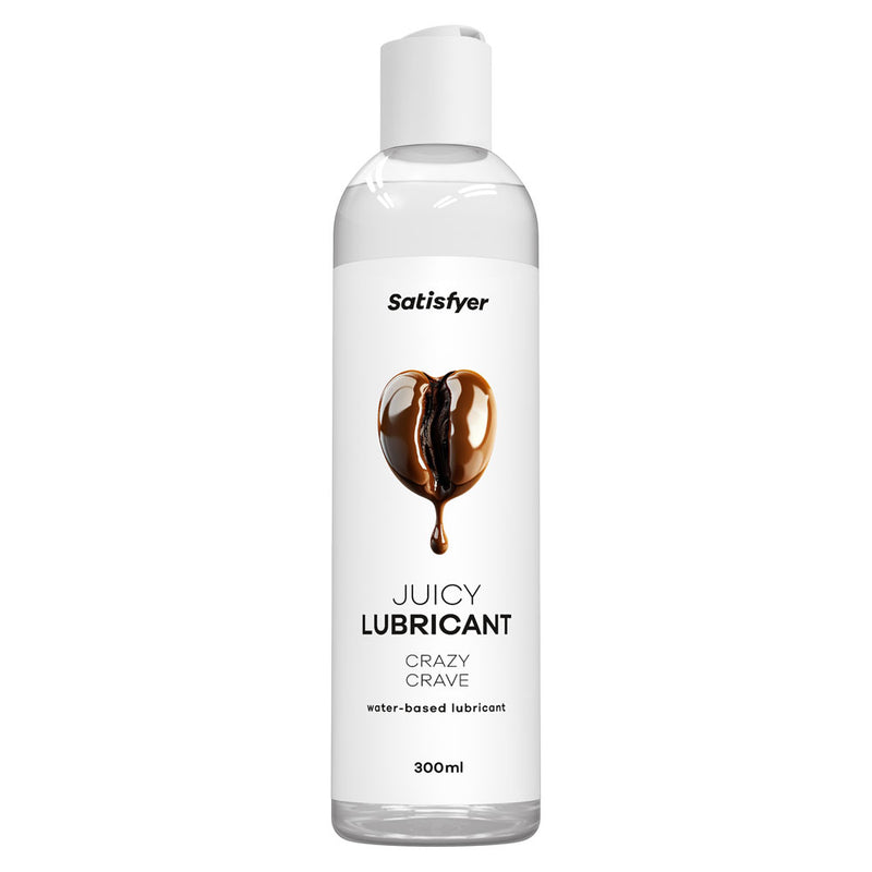 Satisfyer Juicy Lubricant 300 ml Crazy Crave - Coffee Scented Water Based Lubricant - 300 ml Bottle