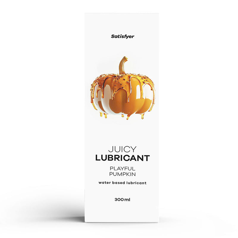 Satisfyer Juicy Lubricant 300 ml Playful Pumpkin - Pumpkin Spice Scented Water Based Lubricant - 300 ml Bottle