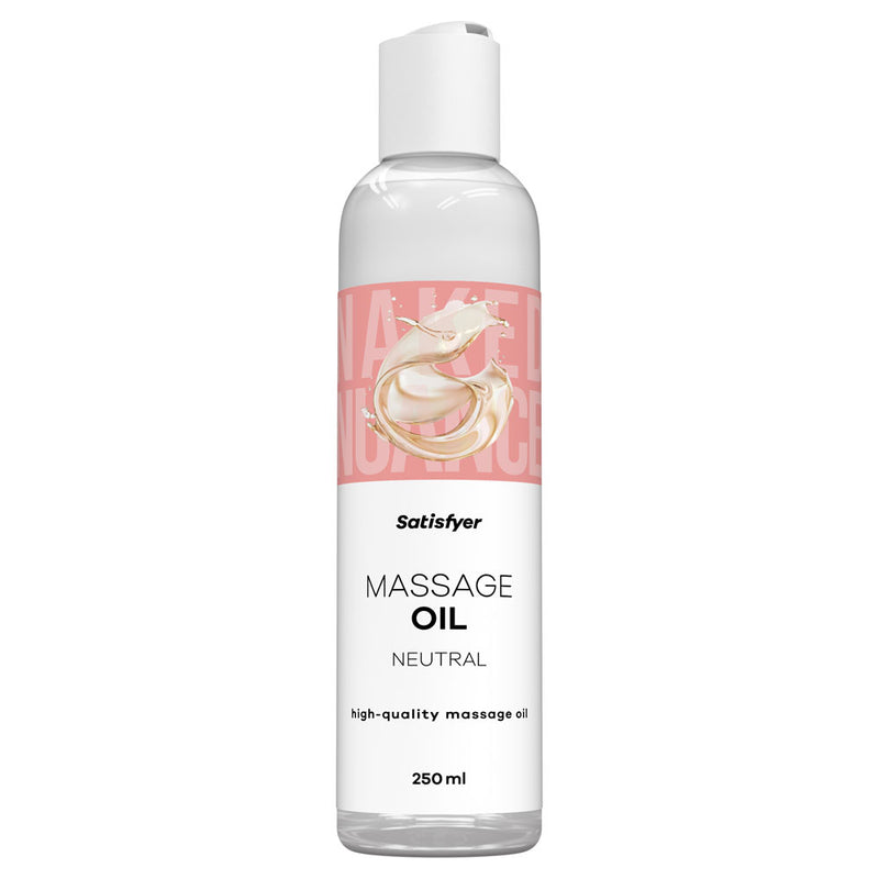 Satisfyer Massage Oil 250 ml Neutral - Unscented Massage Oil - 250 ml Bottle