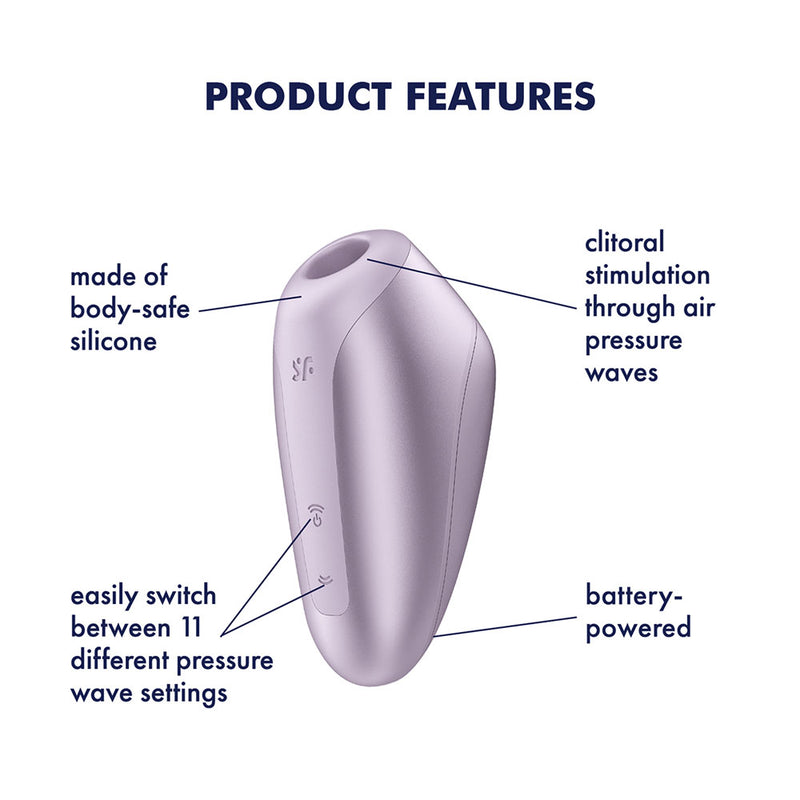 Satisfyer Love Breeze - Battery Series - Purple Air Pulse Clitoral Stimulator