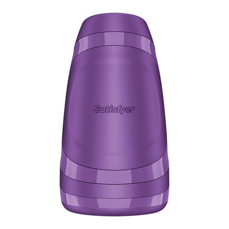 Satisfyer Men Heat Vibration - Battery Series - Purple Heating and Vibrating Masturbator