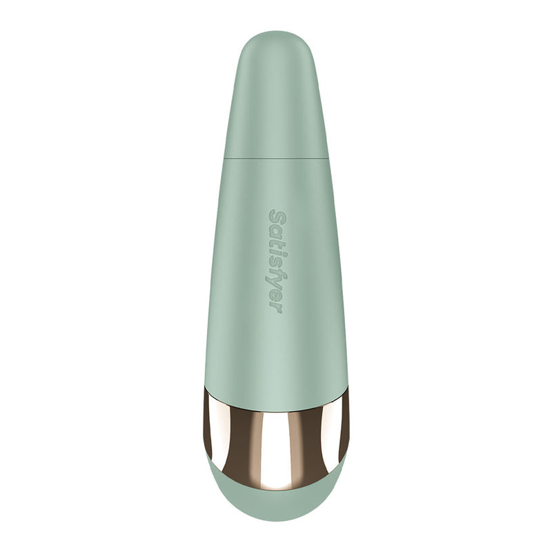 Satisfyer Pro 3+ Battery Series - Mint - Mint Green Air Pulse Clitoral Stimulator with Vibration
