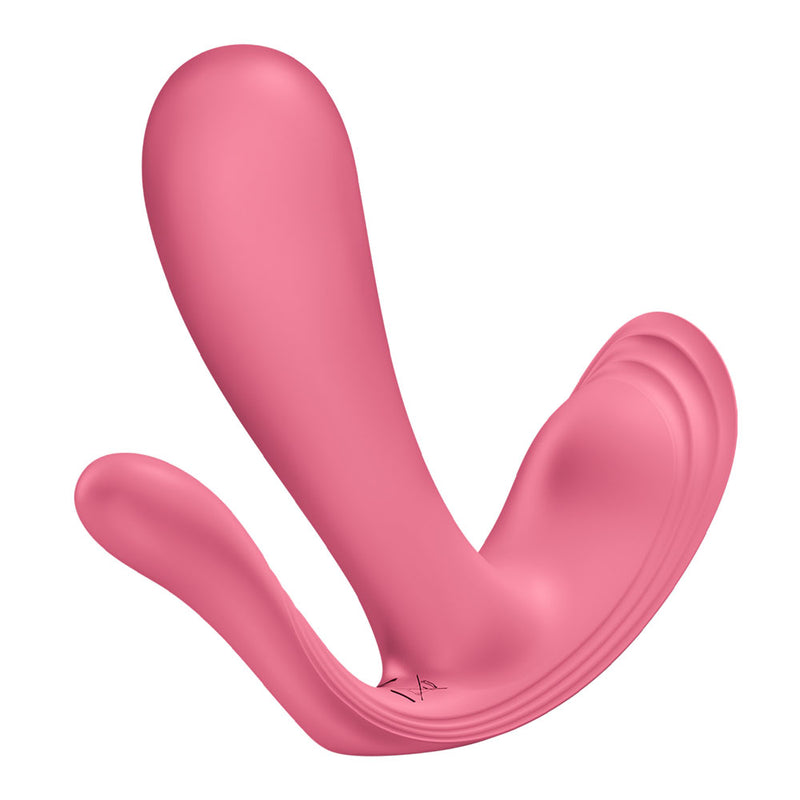 Satisfyer Top Secret+ Raspberry - Pink USB Rechargeable Wearable Vibrator with App Control