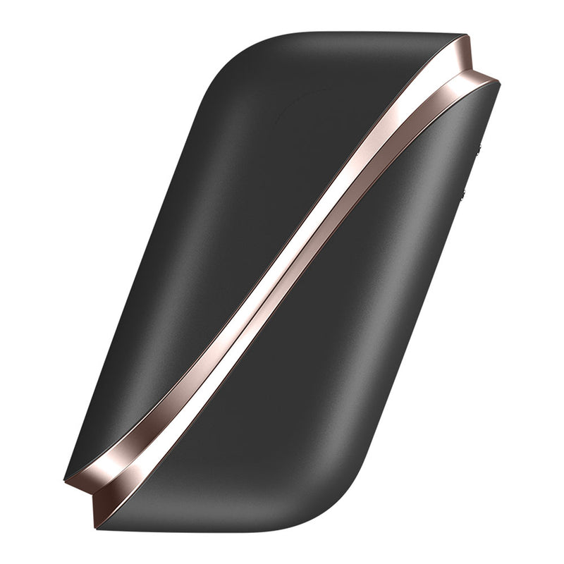Satisfyer Traveler - Black - Black USB Rechargeable Air Pulse Clitoral Stimulator