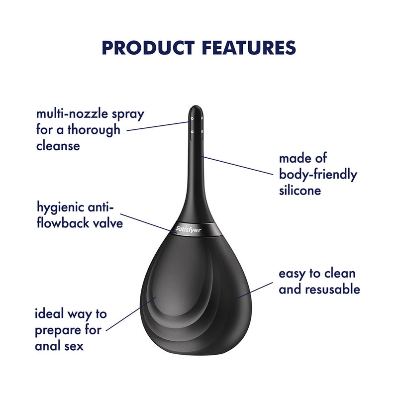 Satisfyer Clean & Play - Black Unisex Douche