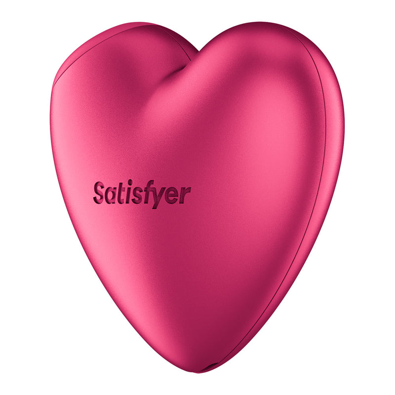 Satisfyer Cutie Heart - Battery Operated - Pink Air Pulsation Stimulator with Vibration