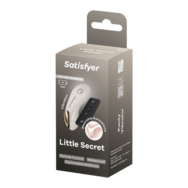 Satisfyer Little Secret - Battery Series - Beige Panty Vibrator with Remote
