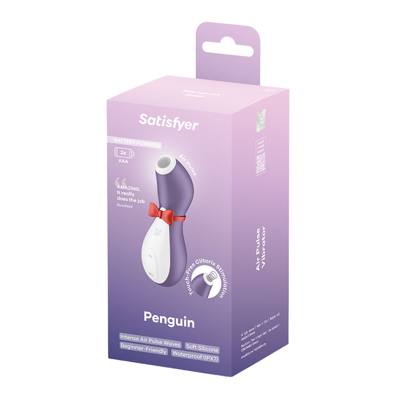 Satisfyer Penguin - Battery Series - Purple Air Pulse Clitoral Stimulator
