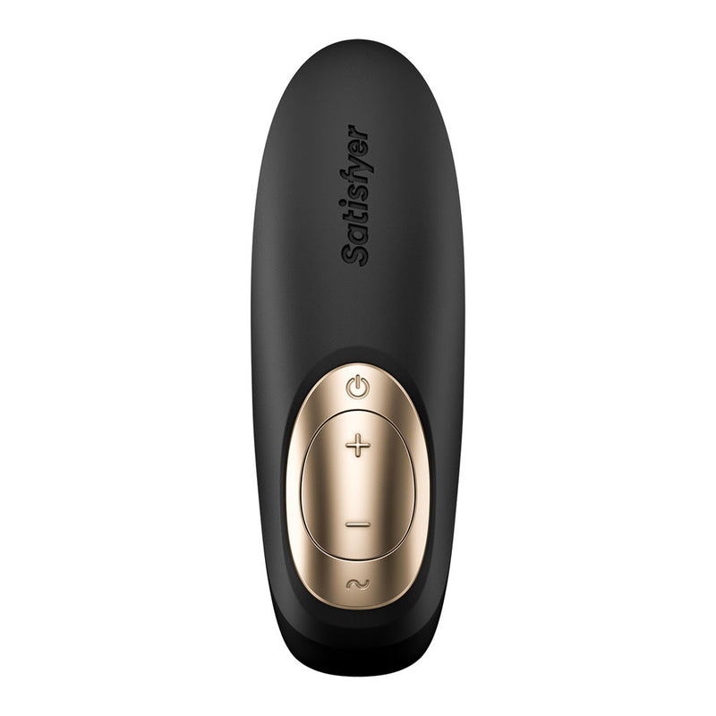 Satisfyer Pro 4 Couples - Battery Series - Black U-Shaped Couples Vibe with Air Pulsation