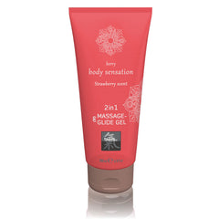 SHIATSU 2in1 Massage & Glide Gel - Strawberry Scented - 200 ml