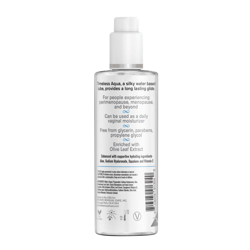 Wicked Simply Timeless Aqua - Water Based Lubricant - 120 ml (4 oz) Bottle