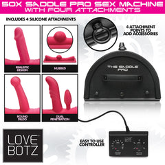 LoveBotz 50X Saddle Pro Sex Machine - Mains Powered Machine with 4 Attachments