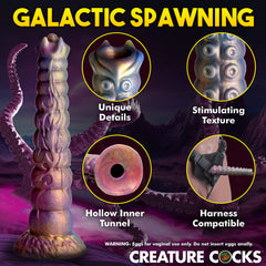 Creature Cocks Deep Invader - Multi-Coloured 22.9 cm Ovipositor Fantasy Dildo