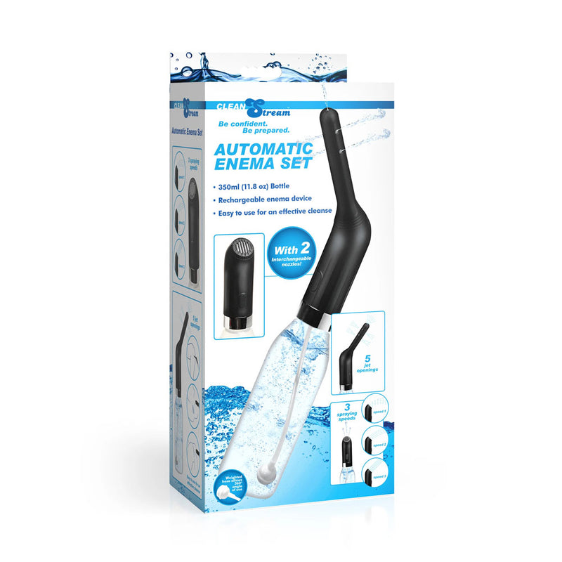 CleanStream Automatic Enema Set - USB Rechargeable Douche - 350 ml Capacity