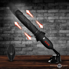 Master Series Ultimate Power Pounder - Black 30 cm USB Rechargeable Thrusting Vibrator