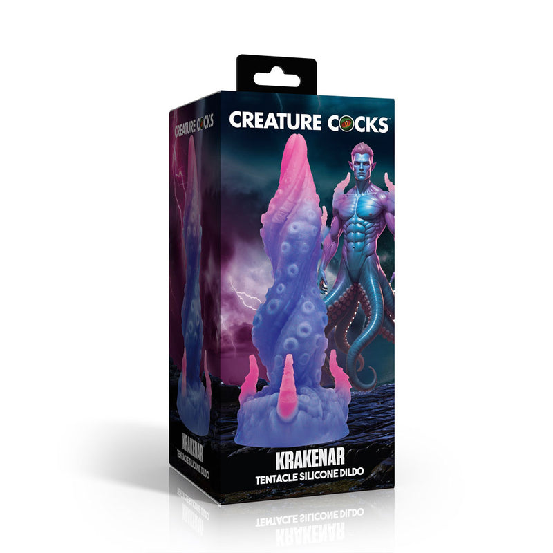 Creature Cocks Krakenar - Purple/Pink 19.8 cm Silicone Tentacle Fantasy Dildo