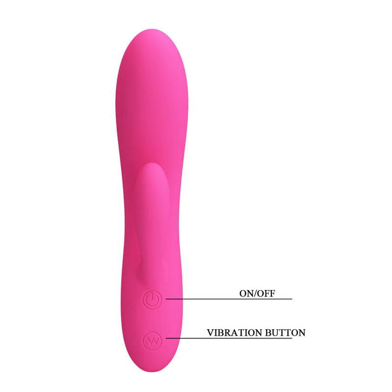 Party Up CLARE Flexible Vibe - Pink - Pink 16.9 cm USB Rechargeable Rabbit Vibrator