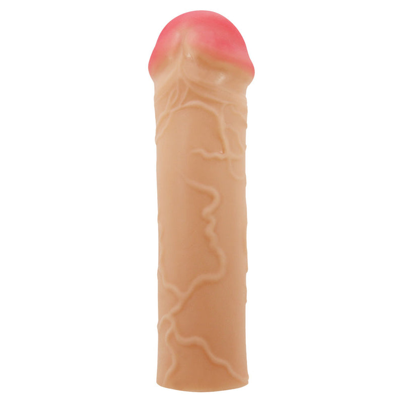 Party Up OSCAR 1 Inch Extender Sleeve - Flesh 1 Inch Penis Extender Sleeve
