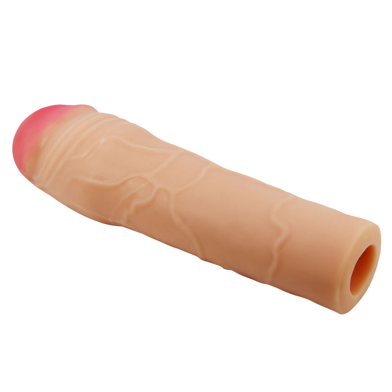 Party Up PARKER 2 Inch Extender Sleeve - Flesh 2 Inch Penis Extender Sleeve