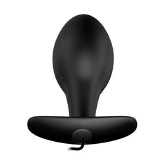 Party Up JASON Vibrating Anal Plug - Black 8.5 cm Vibrating Butt Plug with Remote