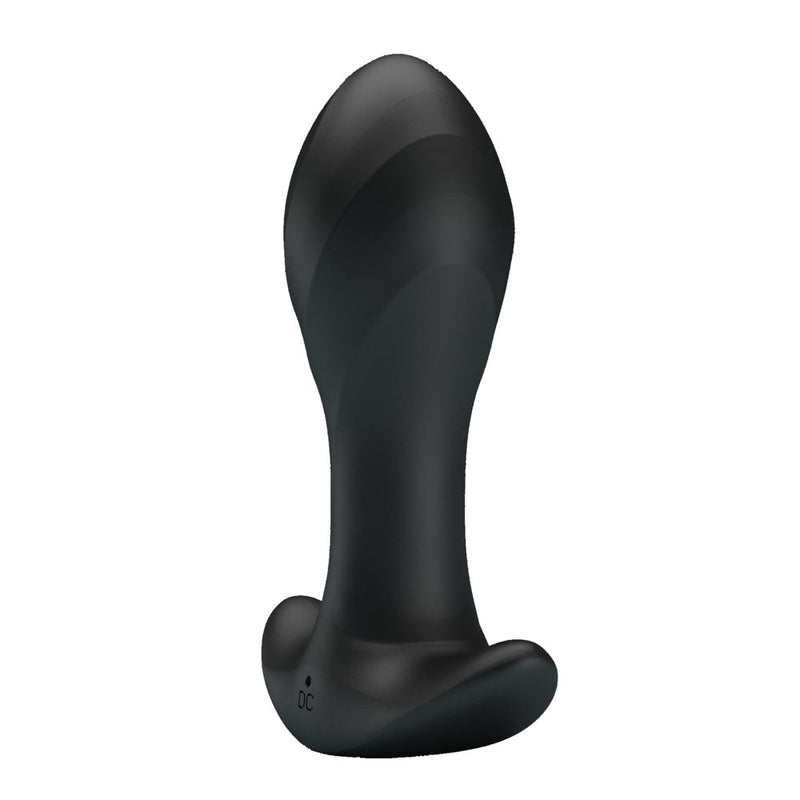 Party Up KEITH Vibrating Plug - Black 10.5 cm USB Rechargeable Vibrating Butt Plug