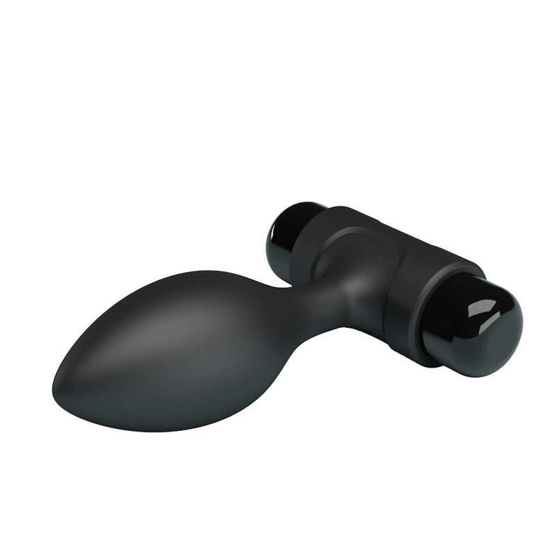 Party Up KEN Vibrating Butt Plug - Black 8.6 cm Vibrating Butt Plug