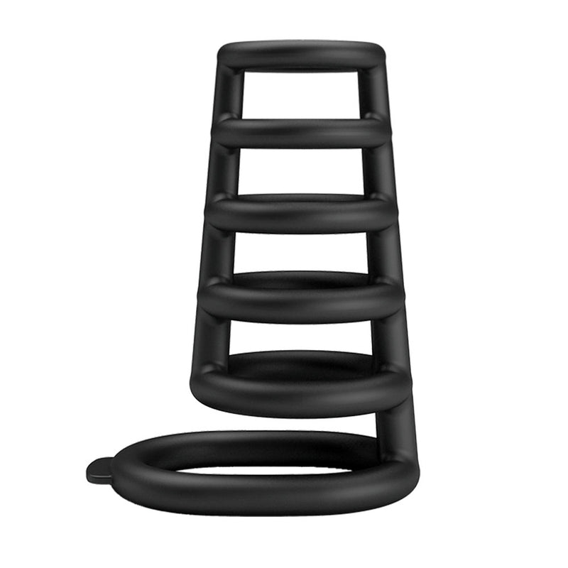 Party Up KIM Cock Cage - Black Cock Ring Cage