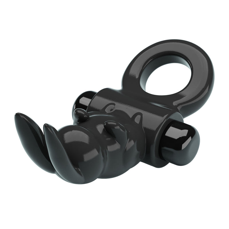 Party Up LEO Vibrating Cock Ring - Black Vibrating Cock Ring