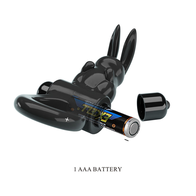 Party Up LEO Vibrating Cock Ring - Black Vibrating Cock Ring