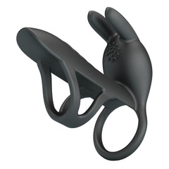 Party Up MARK Vibrating Penis Sleeve - Black USB Rechargeable Vibrating Cock Sleeve