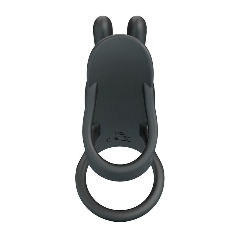 Party Up MARK Vibrating Penis Sleeve - Black USB Rechargeable Vibrating Cock Sleeve