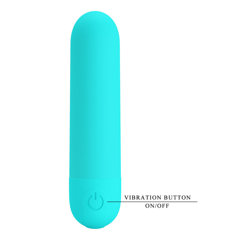 Party Up HARRY Mini Bullet - Teal - Teal 8 cm USB Rechargeable Bullet