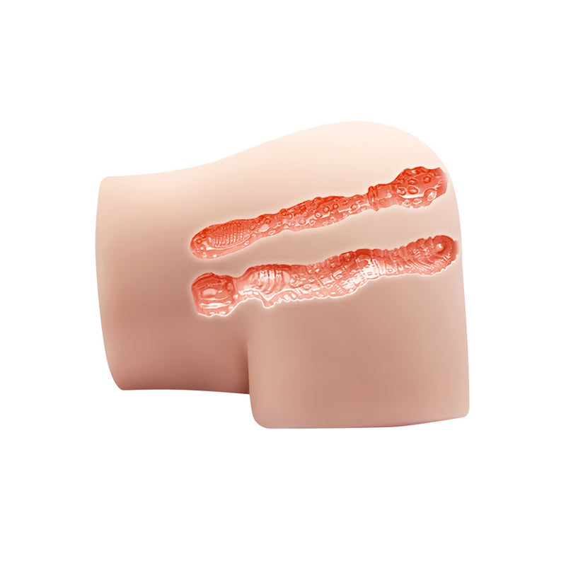 CRAZY BULL Vibrating Doggy Torso - Flesh Vibrating Doggy Style Torso Masturbator