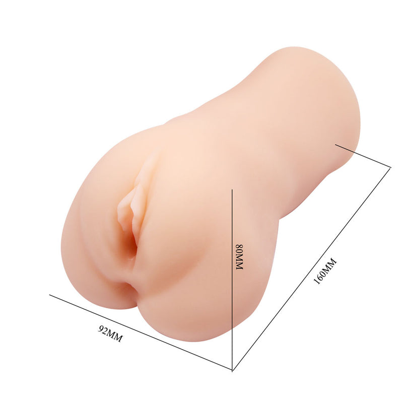 CRAZY BULL NADYA Vibrating Vagina Stroker - Flesh Vibrating Vagina Stroker