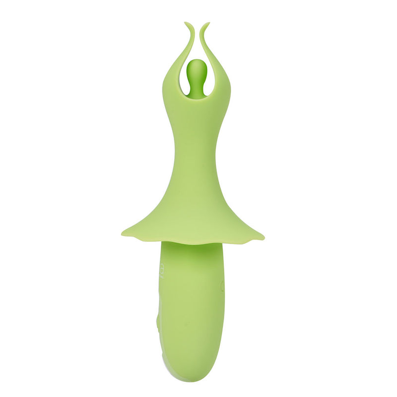 Maia SIENNA - Green - Green 15.2 cm USB Rechargeable Fluttering Bullet