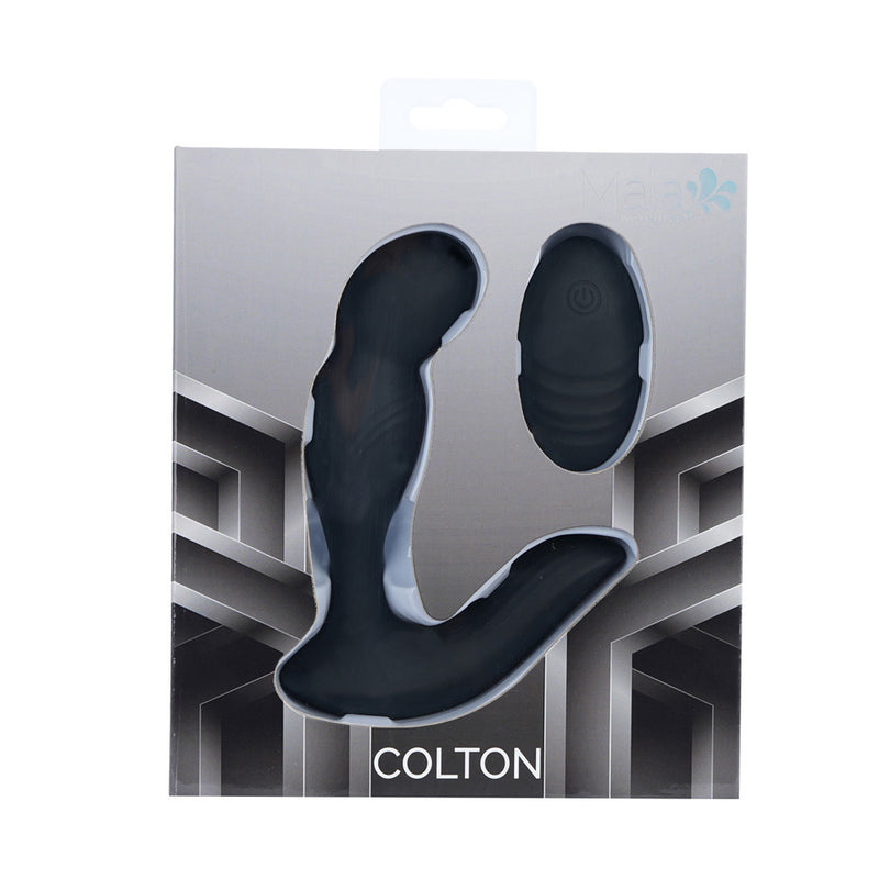 Maia COLTON - Black - Black USB Rechargeable Vibrating Prostate Massager with Wireless Remote