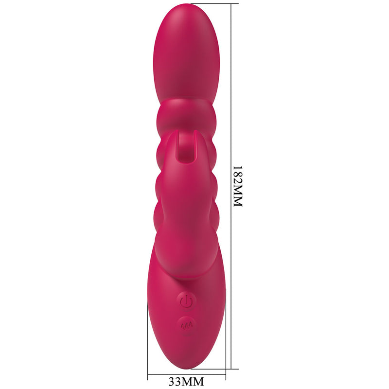 Party Up BRYNLYN - Pink - Pink 18.2 cm USB Rechargeable Rabbit Vibrator