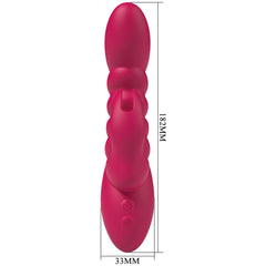 Party Up BRYNLYN - Pink - Pink 18.2 cm USB Rechargeable Rabbit Vibrator