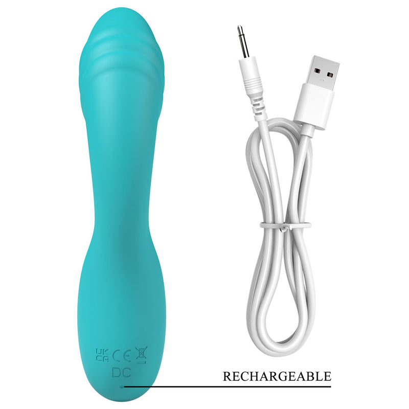Party Up DALIDA - Teal - Teal 16.2 cm USB Rechargeable Rabbit Vibrator