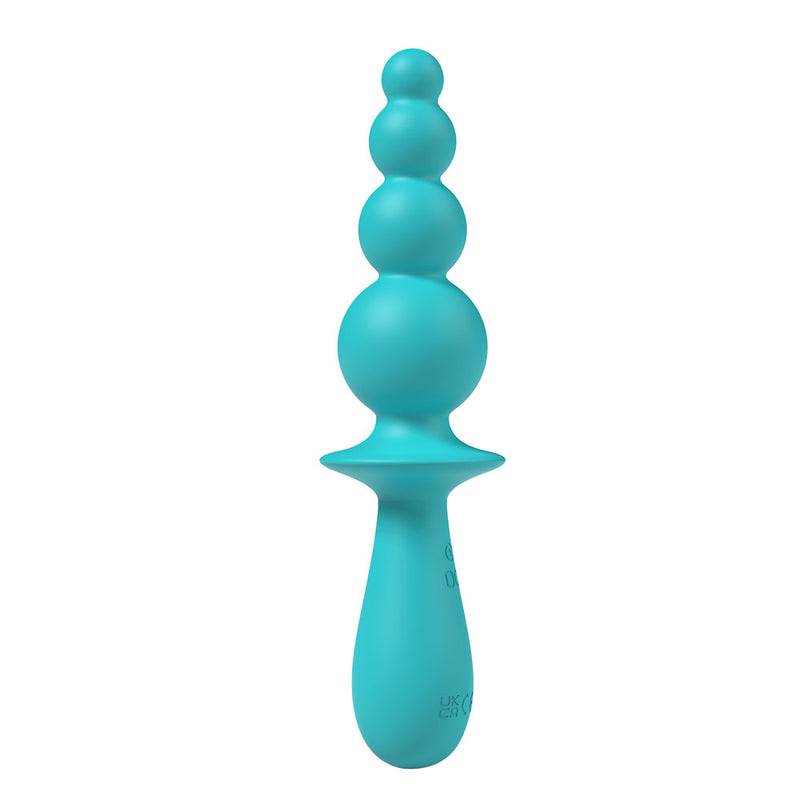 Party Up EVAJANE - Teal - Teal 17.1 cm USB Rechargeable Beaded Vibrator