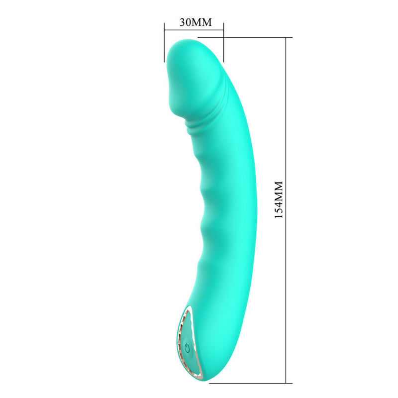 Party Up NIKI - Teal - Teal 15.4 cm USB Rechargeable Vibrator