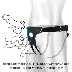 Party Up NICK Strap-On Harness - Black Adjustable Strap-On Harness (No Probe Included)
