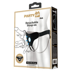 Party Up NICK Strap-On Harness - Black Adjustable Strap-On Harness (No Probe Included)