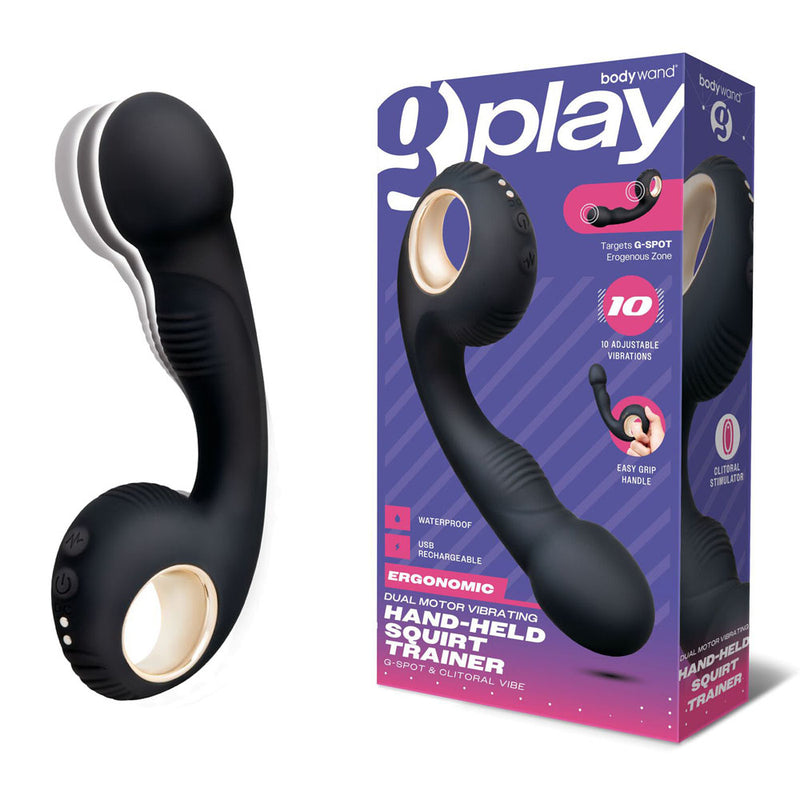 Bodywand G-Play Vibrating Squirt Trainer - Black 17 cm USB Rechargeable Vibrator